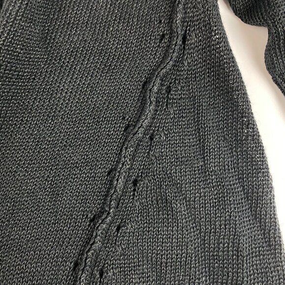 J Jill Cardigan Women's Size Small Petite 100% Linen Black - Picture 6 of 13